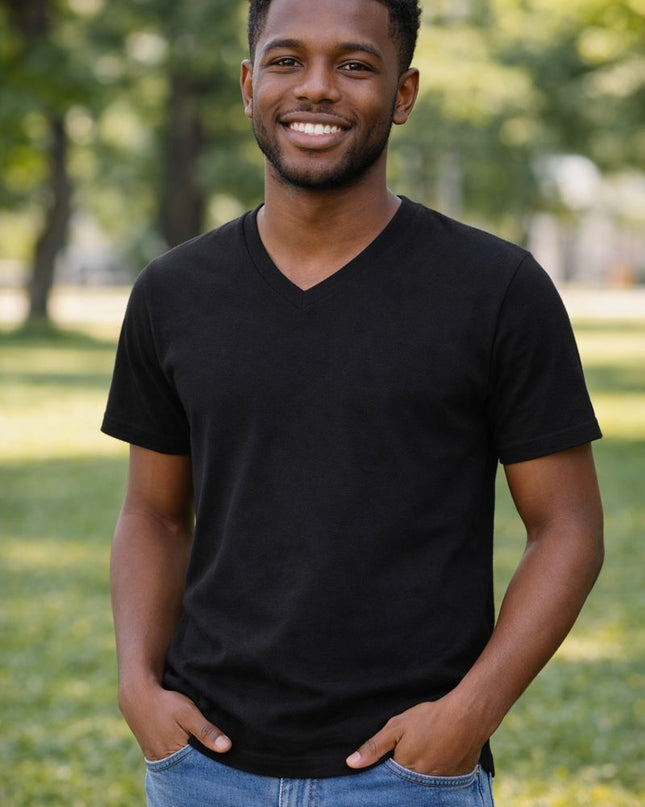 Unisex V-Neck Short Sleeve Premium T-Shirt