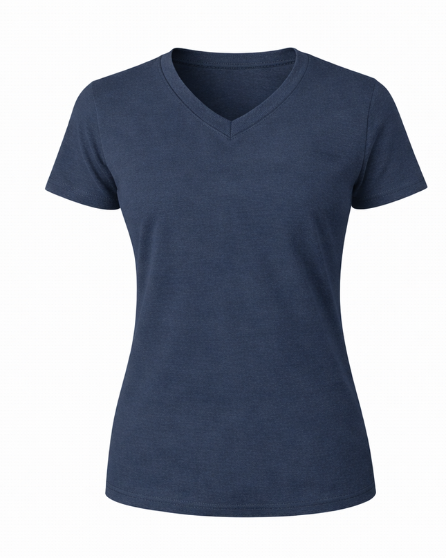 Women V-Neck Short Sleeve Premium T-Shirt