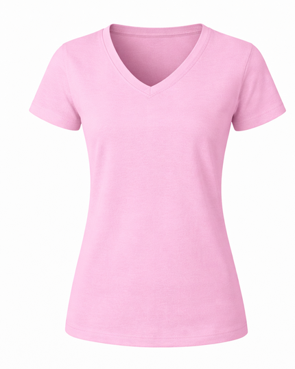 Women V-Neck Short Sleeve Premium T-Shirt