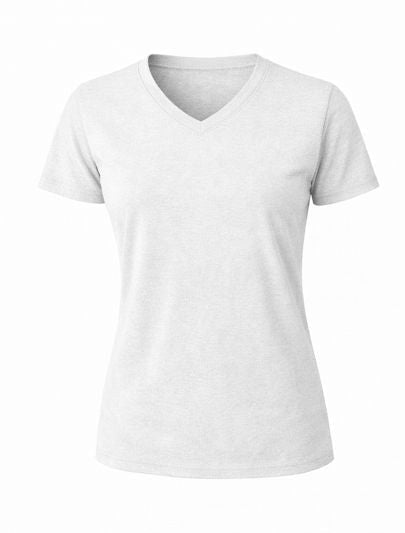 Women V-Neck Short Sleeve Premium T-Shirt