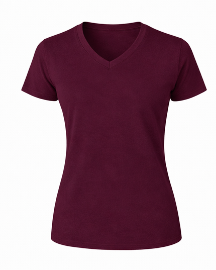 Women V-Neck Short Sleeve Premium T-Shirt