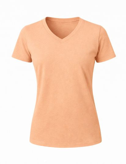 Women V-Neck Short Sleeve Premium T-Shirt